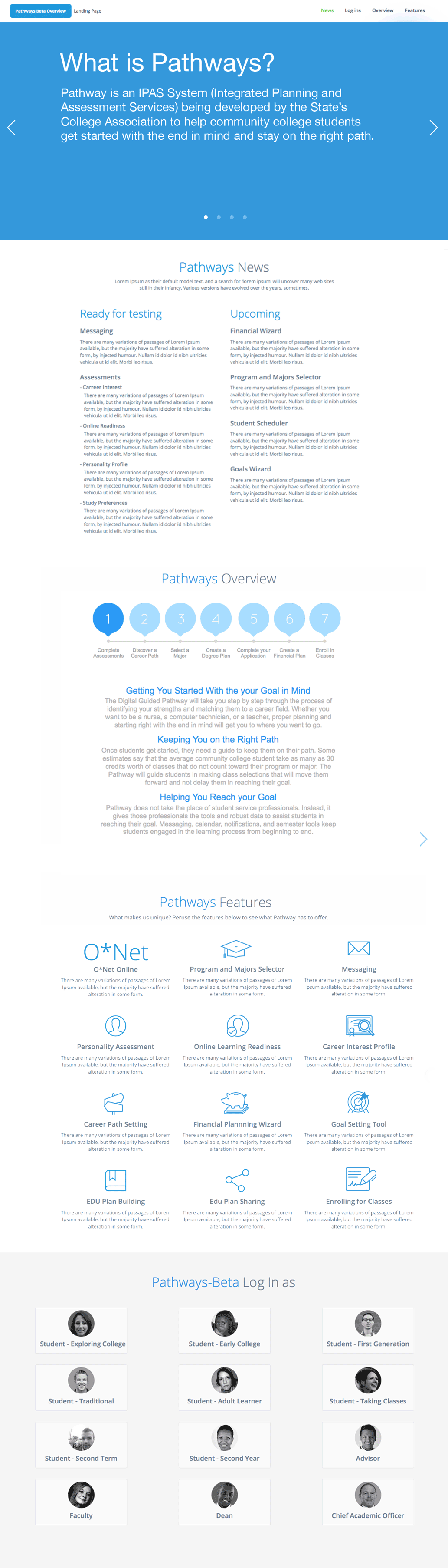 Pathways Beta Overview Site